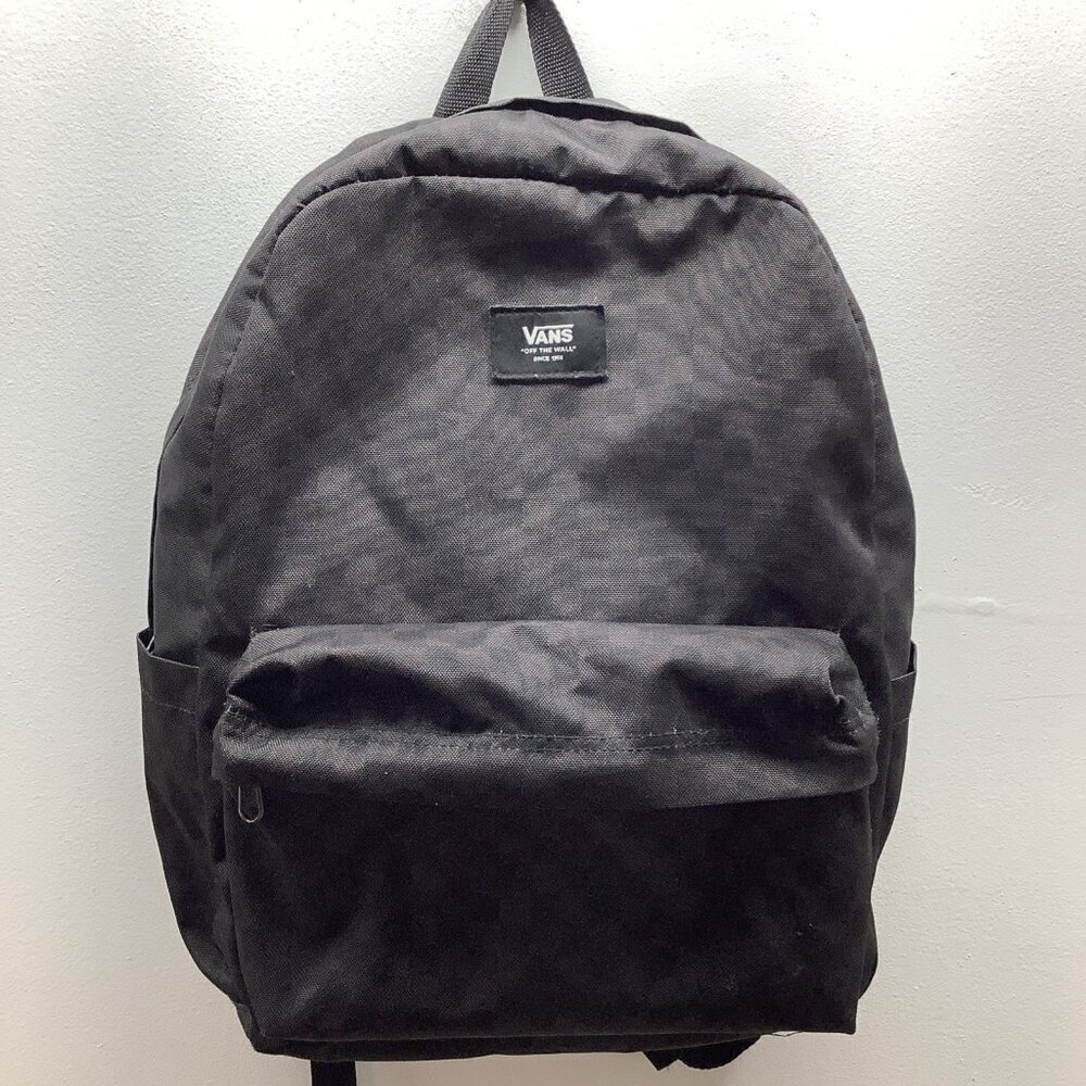Vans Old Skool Checkerboard Backpack-Black/Charcoal-Recycled Polyester (Unisex)